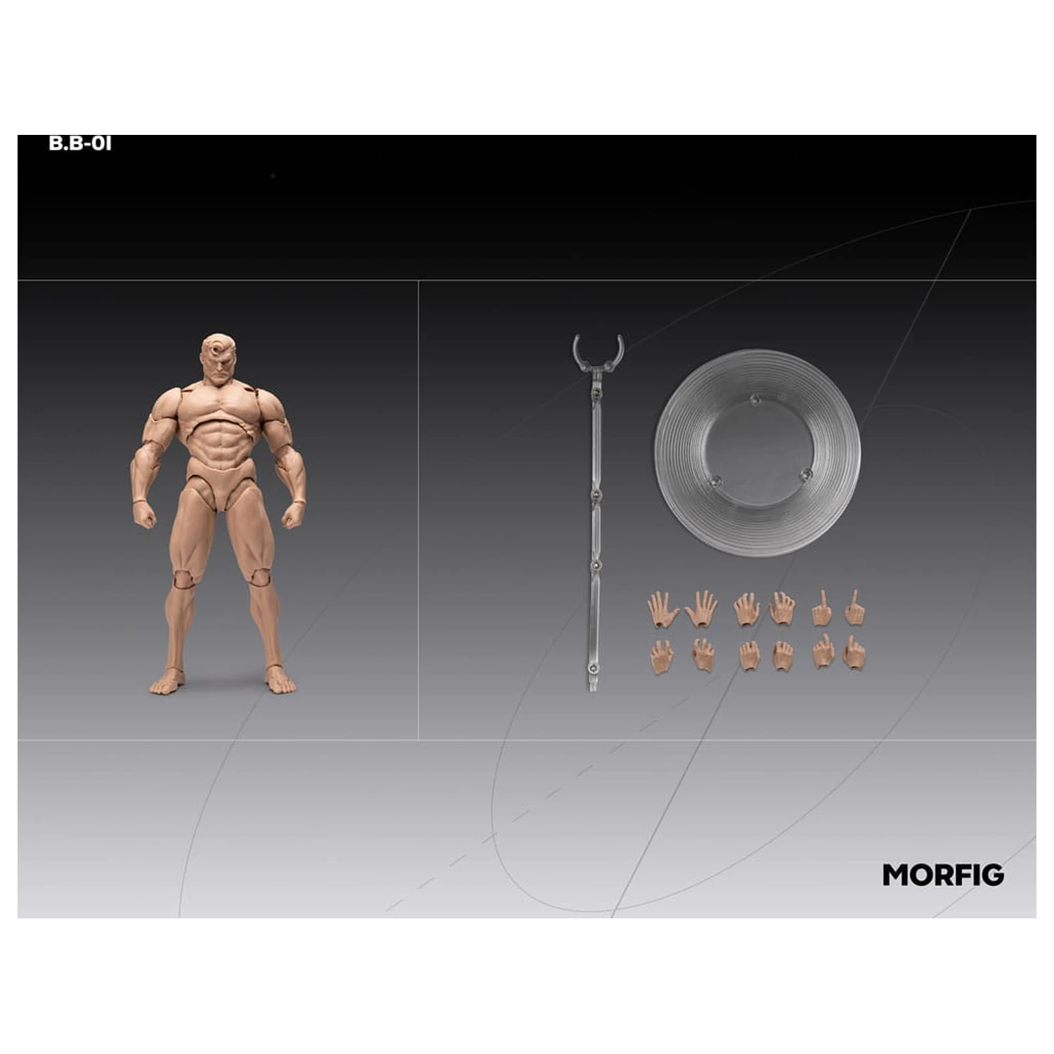 Inart Action Figur 1/12 Blank Male Body Weiß 17 cm Produktfoto
