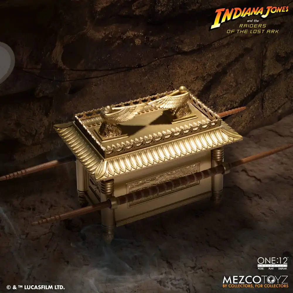 Indiana Jones Actionfigur 1/12 Major Toht and Ark of the Covenant Deluxe Boxed Set 16 cm Produktfoto