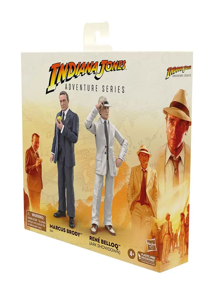 Indiana Jones Adventure Series Actionfiguren Marcus Brody &amp; René Belloq (Ark Showdown) (Jäger des verlorenen Schatzes) 15 cm Produktfoto