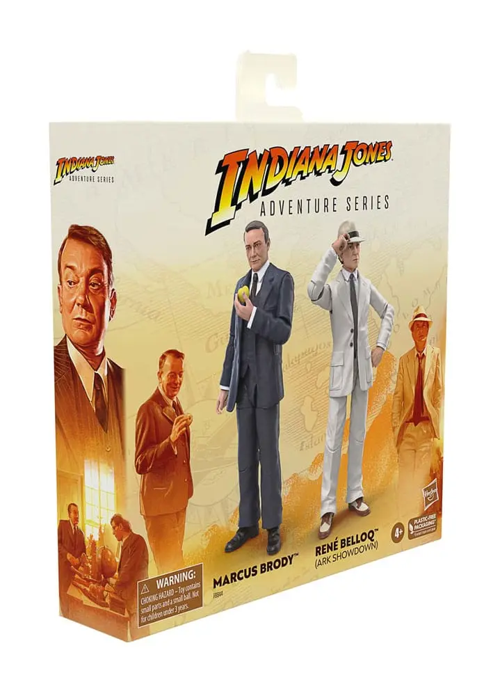 Indiana Jones Adventure Series Actionfiguren Marcus Brody &amp; René Belloq (Ark Showdown) (Jäger des verlorenen Schatzes) 15 cm Produktfoto