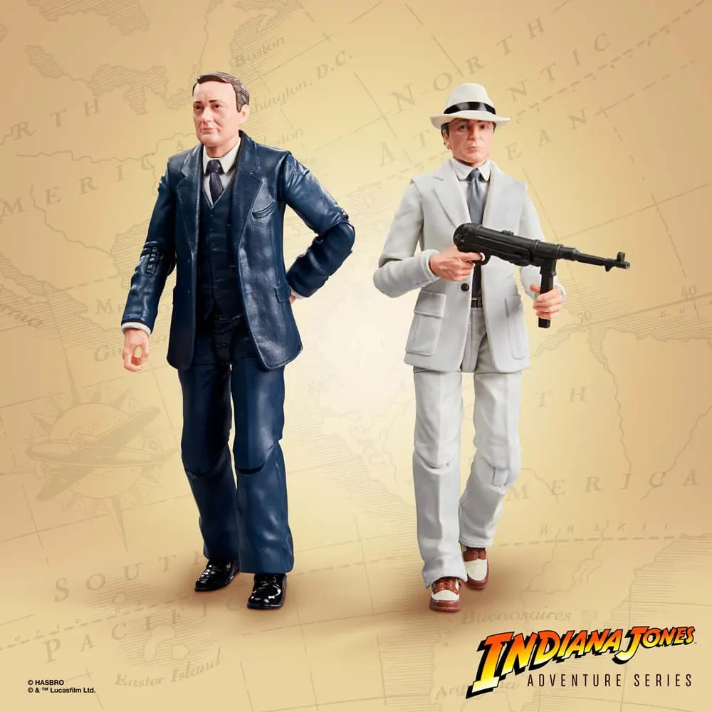 Indiana Jones Adventure Series Actionfiguren Marcus Brody &amp; René Belloq (Ark Showdown) (Jäger des verlorenen Schatzes) 15 cm Produktfoto