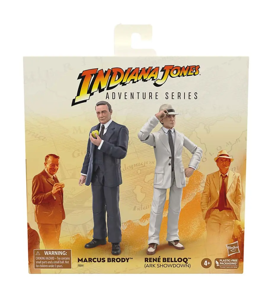 Indiana Jones Adventure Series Actionfiguren Marcus Brody &amp; René Belloq (Ark Showdown) (Jäger des verlorenen Schatzes) 15 cm Produktfoto
