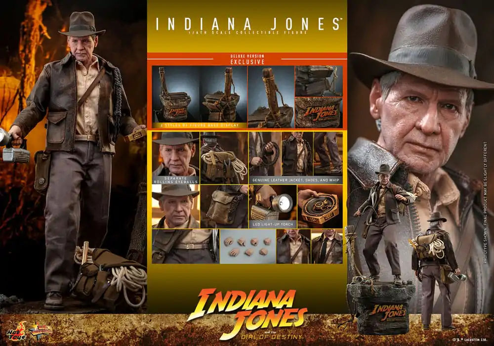 Indiana Jones Movie Masterpiece Actionfigur 1/6 Indiana Jones (Deluxe Version) 30 cm Produktfoto