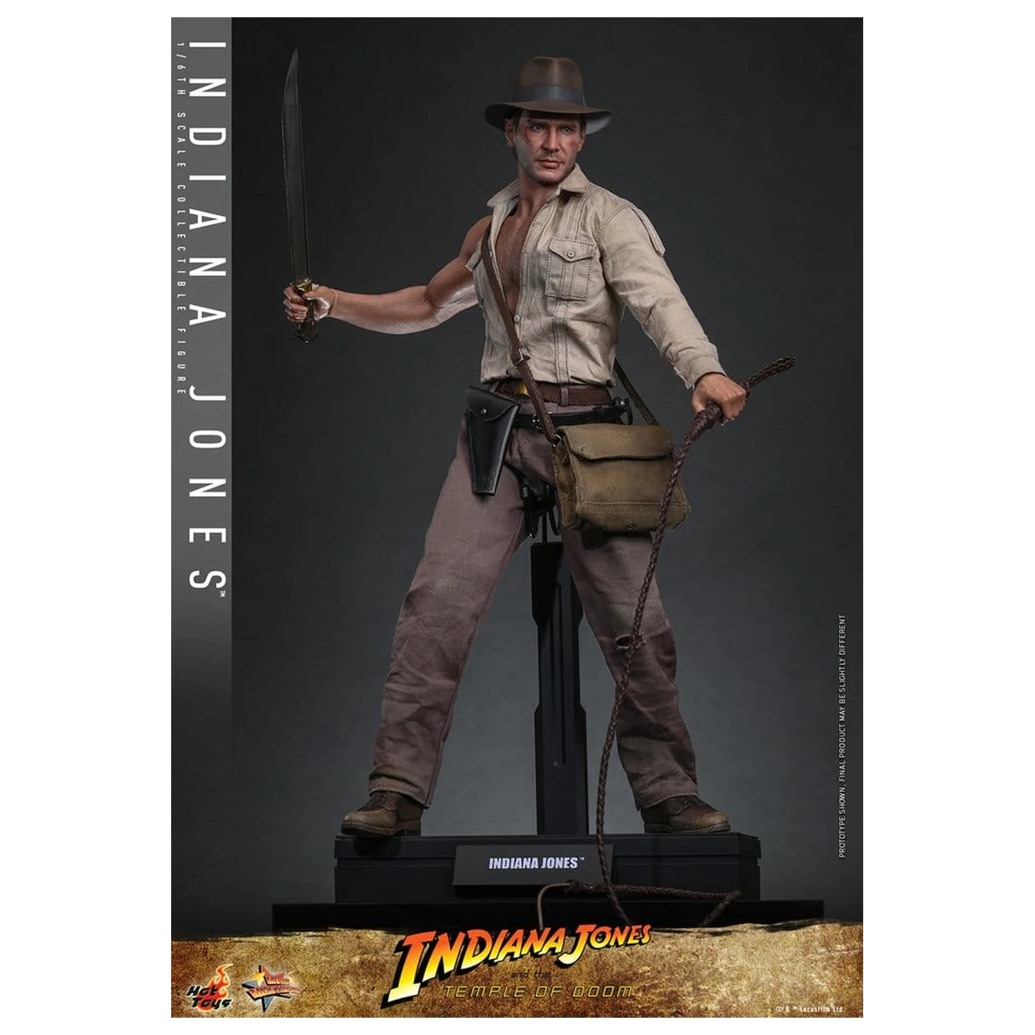 Indiana Jones Movie Masterpiece Action Figur 1/6 Indiana Jones 30 cm Produktfoto
