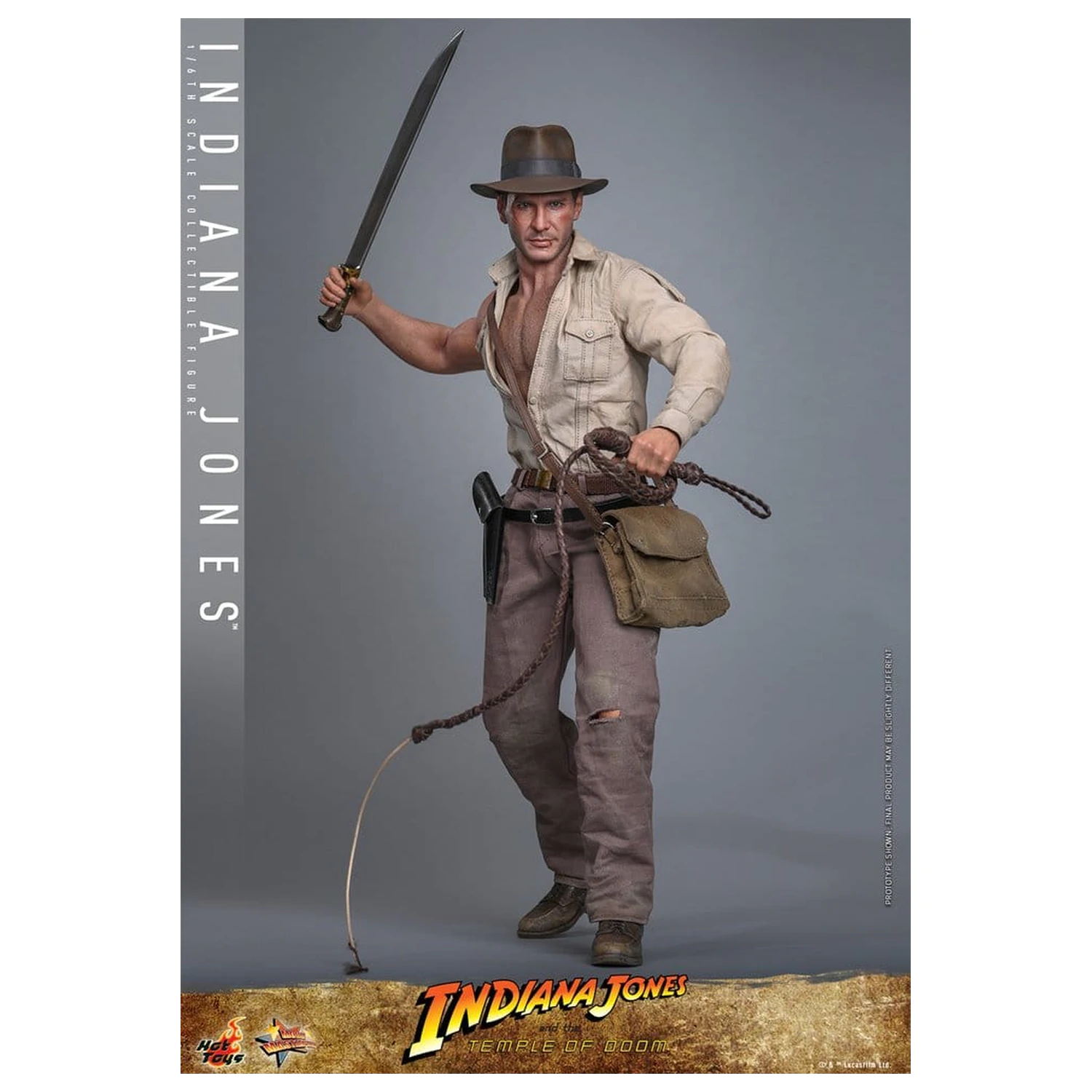 Indiana Jones Movie Masterpiece Action Figur 1/6 Indiana Jones 30 cm Produktfoto