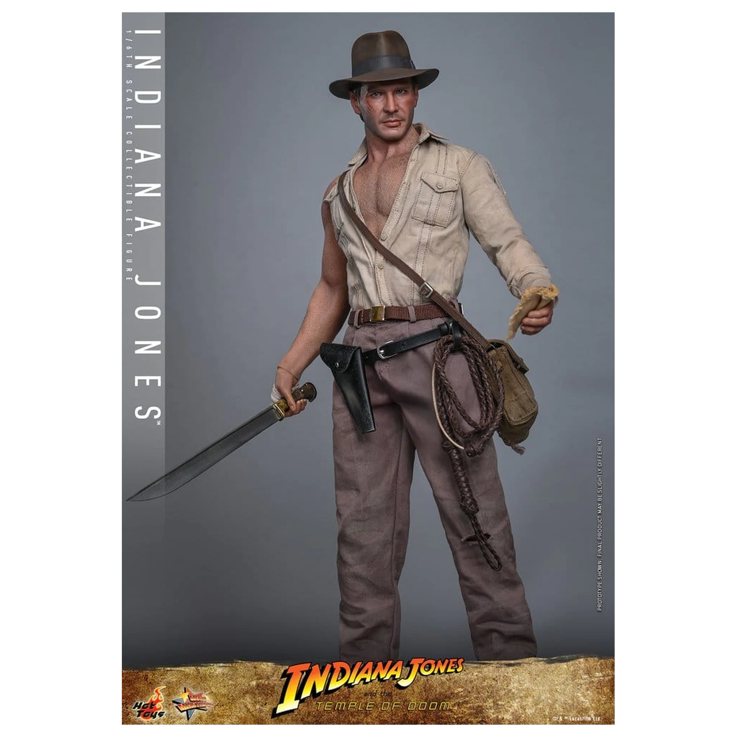 Indiana Jones Movie Masterpiece Action Figur 1/6 Indiana Jones 30 cm Produktfoto