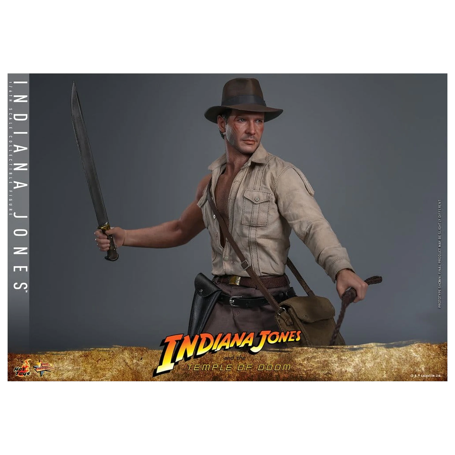 Indiana Jones Movie Masterpiece Action Figur 1/6 Indiana Jones 30 cm Produktfoto