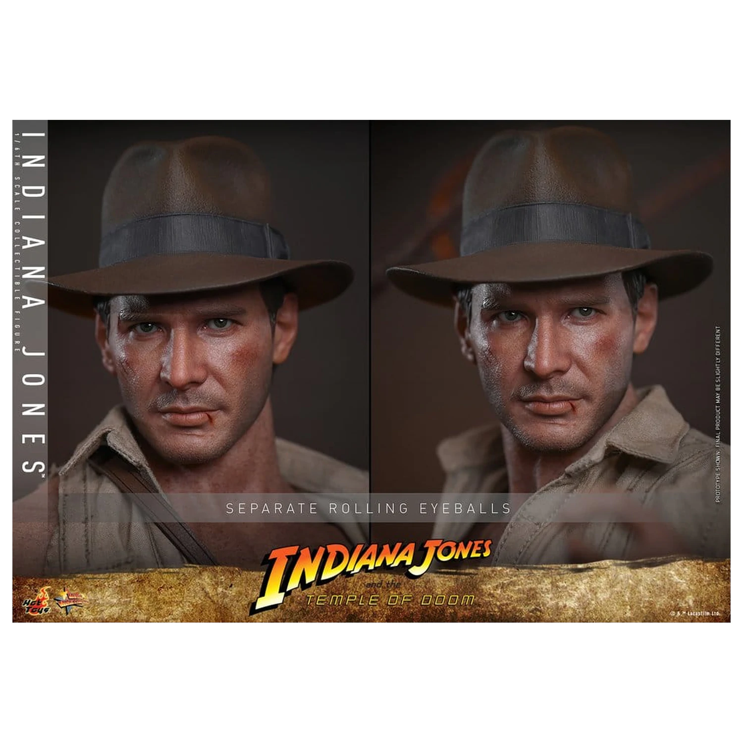 Indiana Jones Movie Masterpiece Action Figur 1/6 Indiana Jones 30 cm Produktfoto
