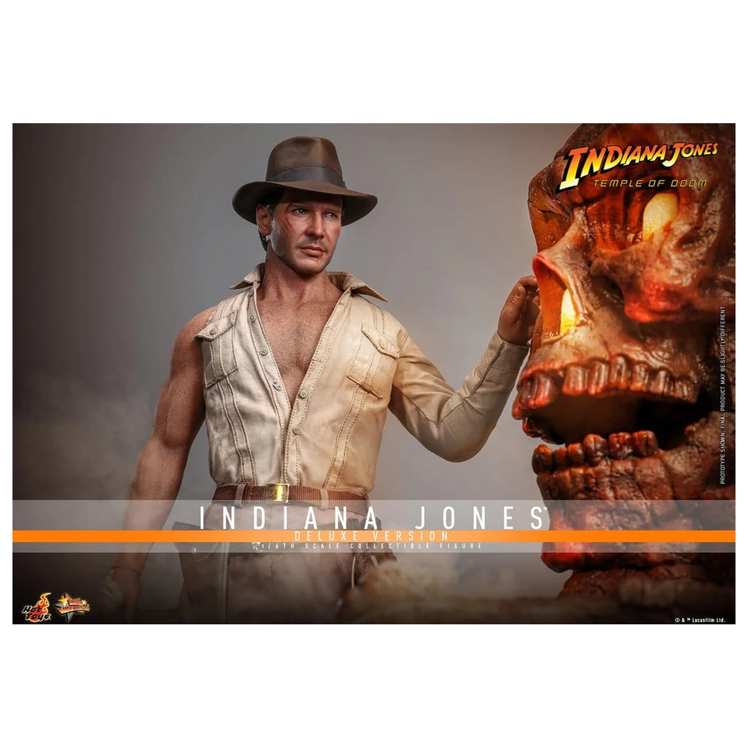 Indiana Jones Movie Masterpiece Actionfigur 1/6 Indiana Jones (Deluxe Version) 30 cm Produktfoto