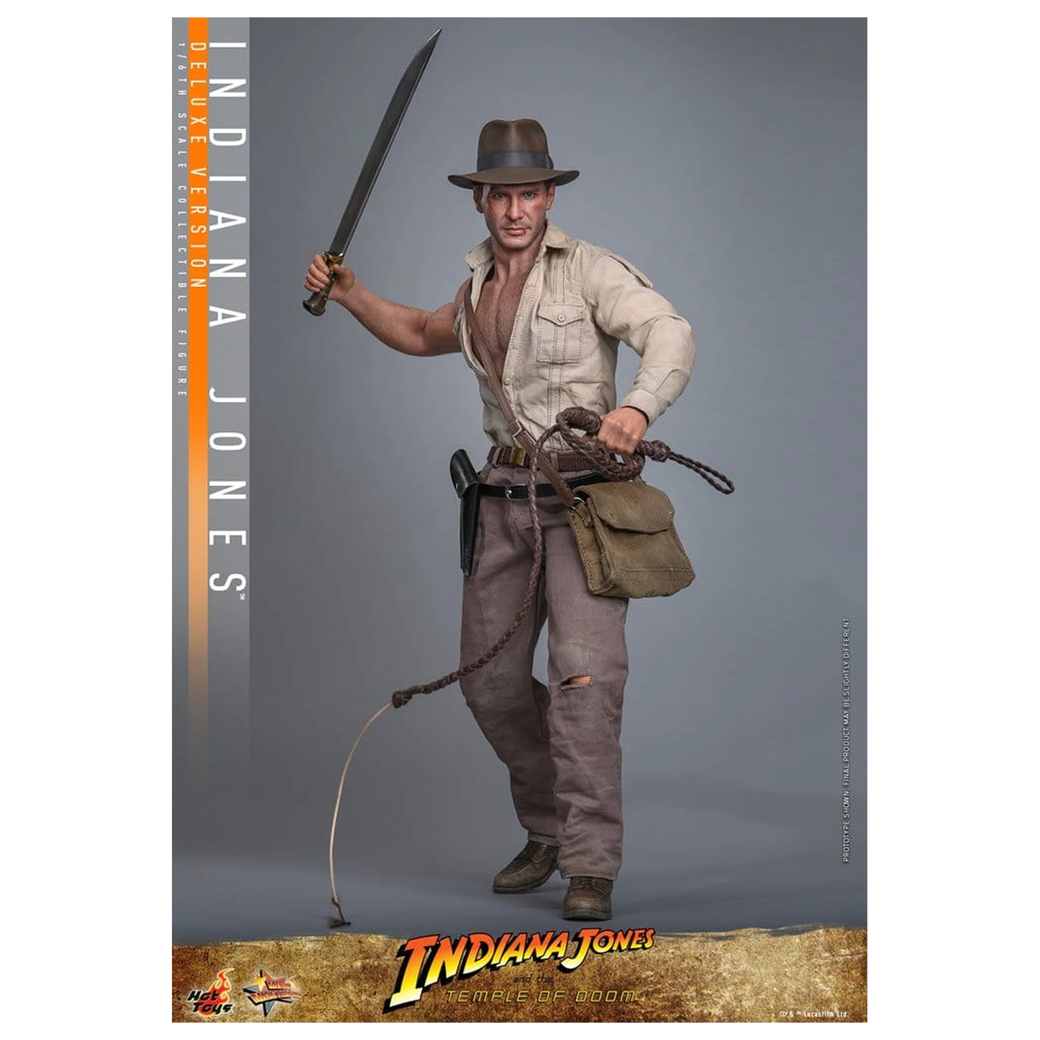 Indiana Jones Movie Masterpiece Actionfigur 1/6 Indiana Jones (Deluxe Version) 30 cm Produktfoto