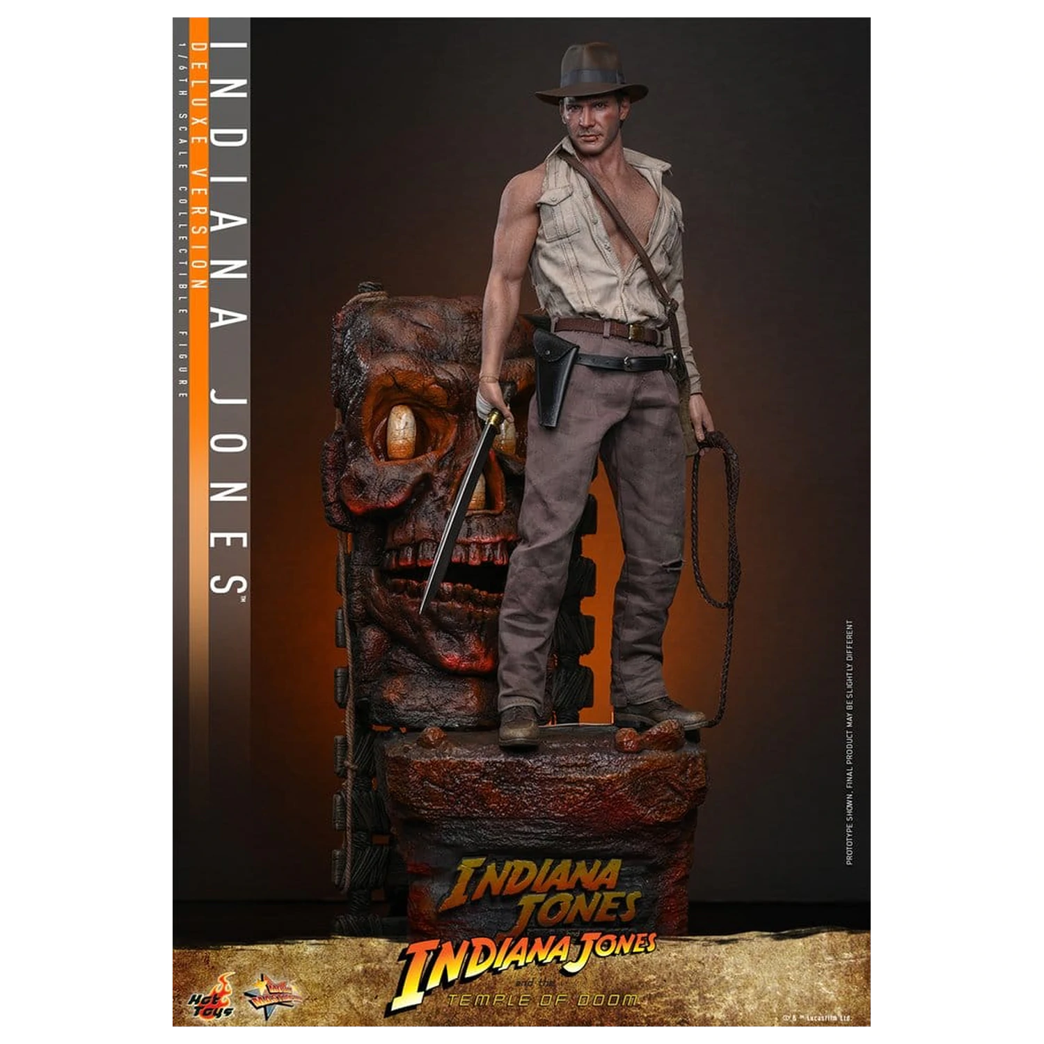 Indiana Jones Movie Masterpiece Actionfigur 1/6 Indiana Jones (Deluxe Version) 30 cm Produktfoto