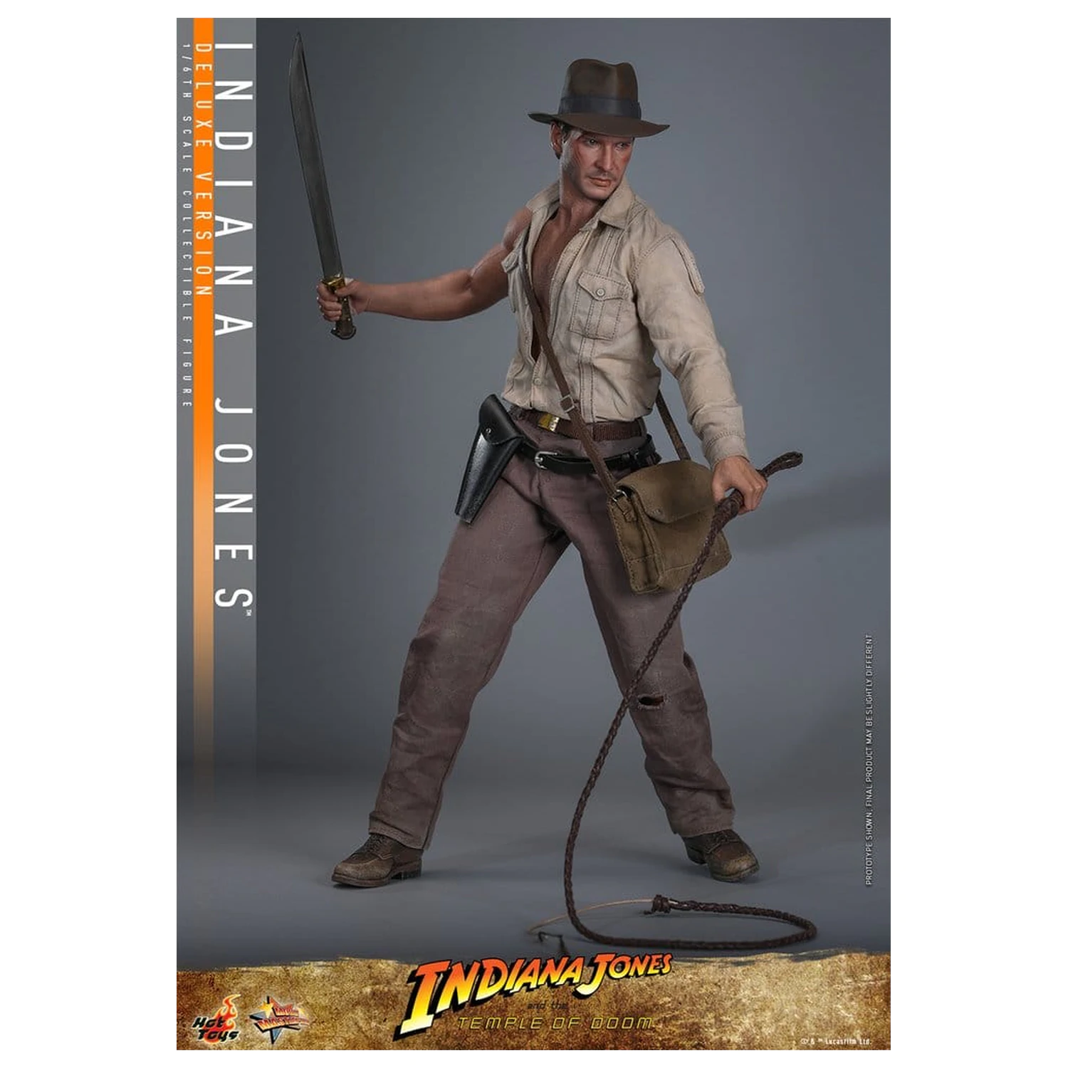 Indiana Jones Movie Masterpiece Actionfigur 1/6 Indiana Jones (Deluxe Version) 30 cm Produktfoto