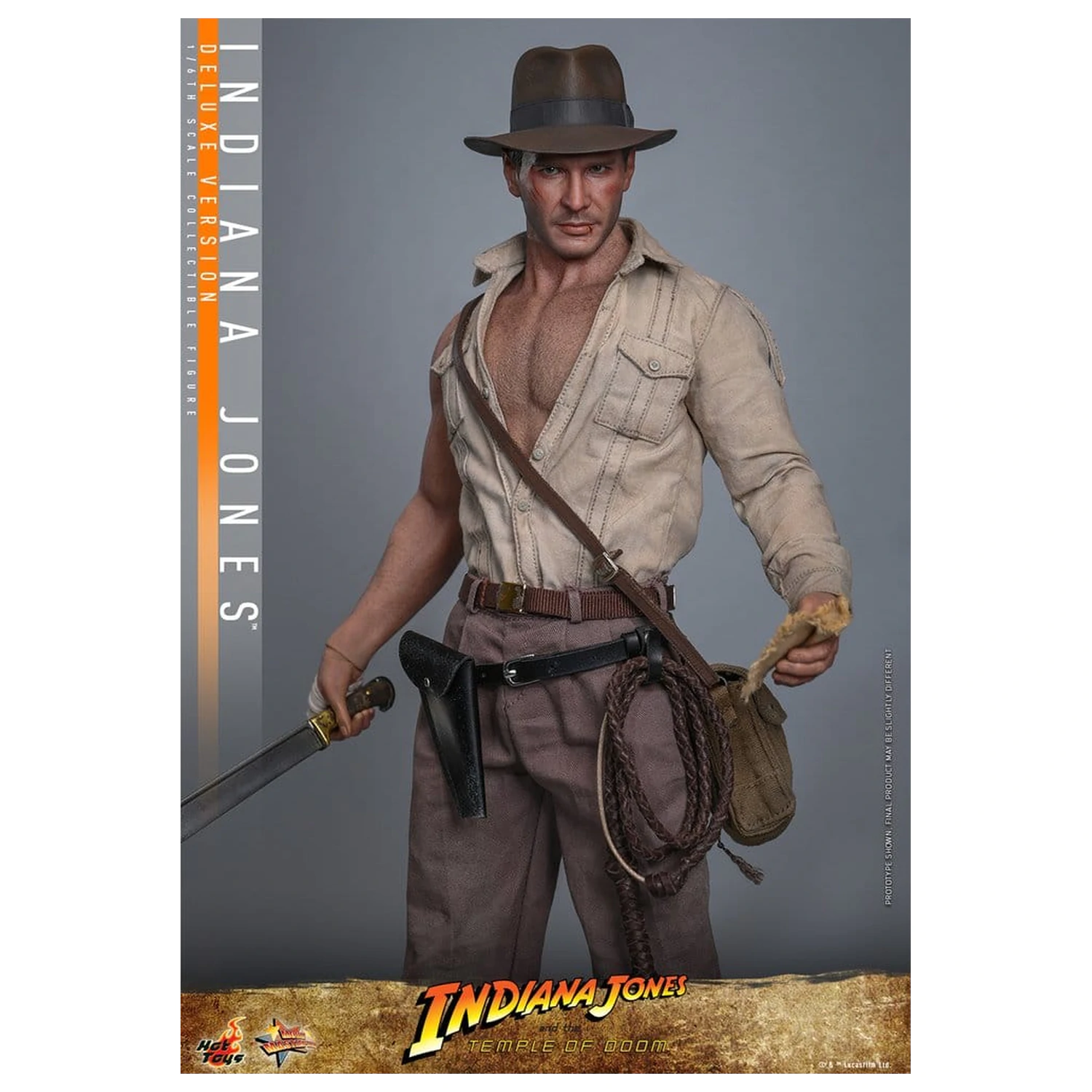 Indiana Jones Movie Masterpiece Actionfigur 1/6 Indiana Jones (Deluxe Version) 30 cm Produktfoto