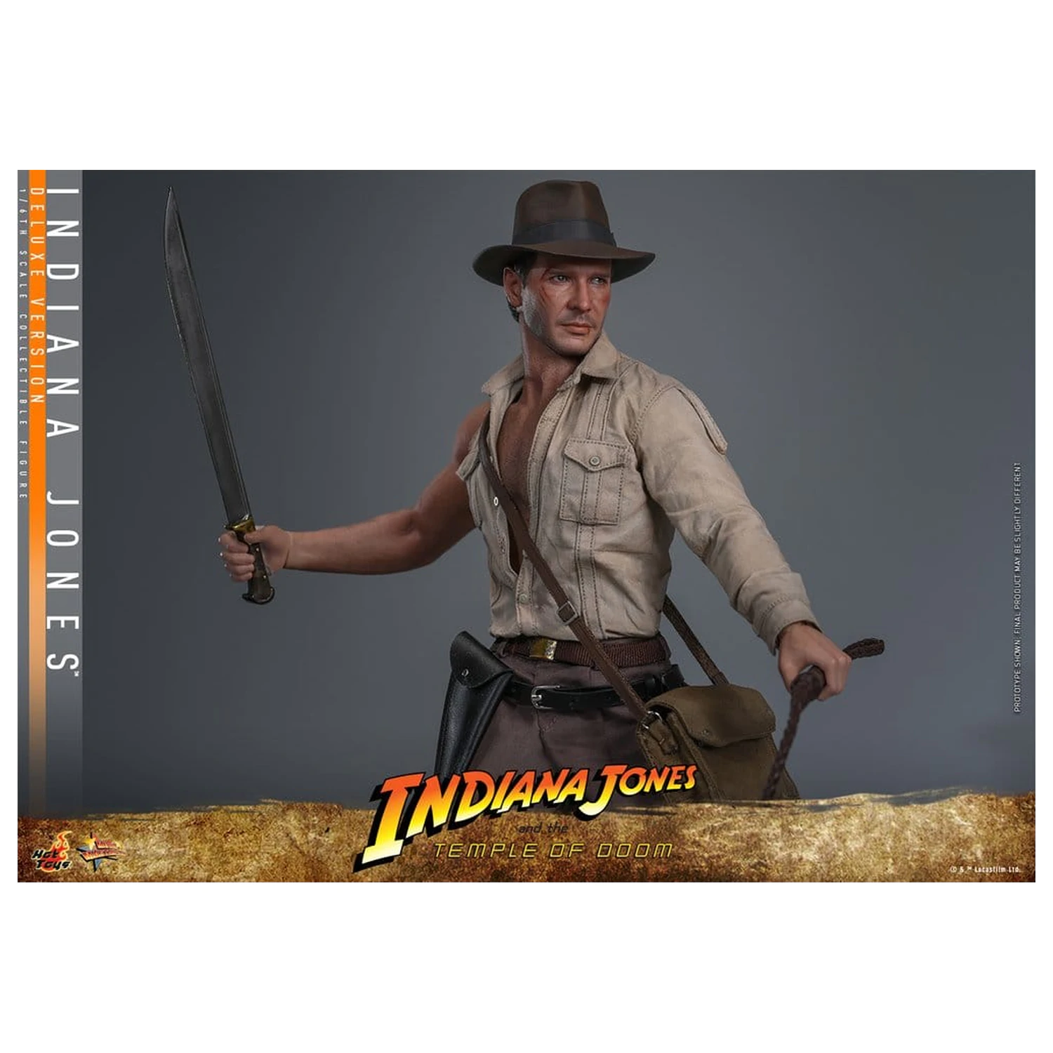Indiana Jones Movie Masterpiece Actionfigur 1/6 Indiana Jones (Deluxe Version) 30 cm Produktfoto