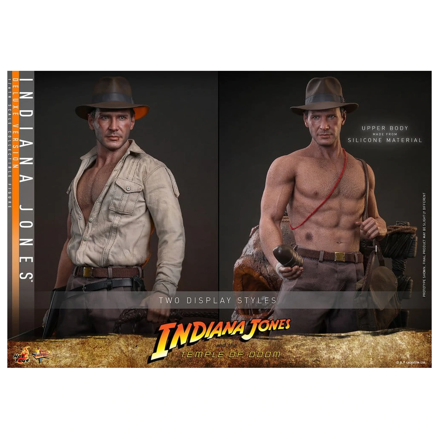 Indiana Jones Movie Masterpiece Actionfigur 1/6 Indiana Jones (Deluxe Version) 30 cm Produktfoto