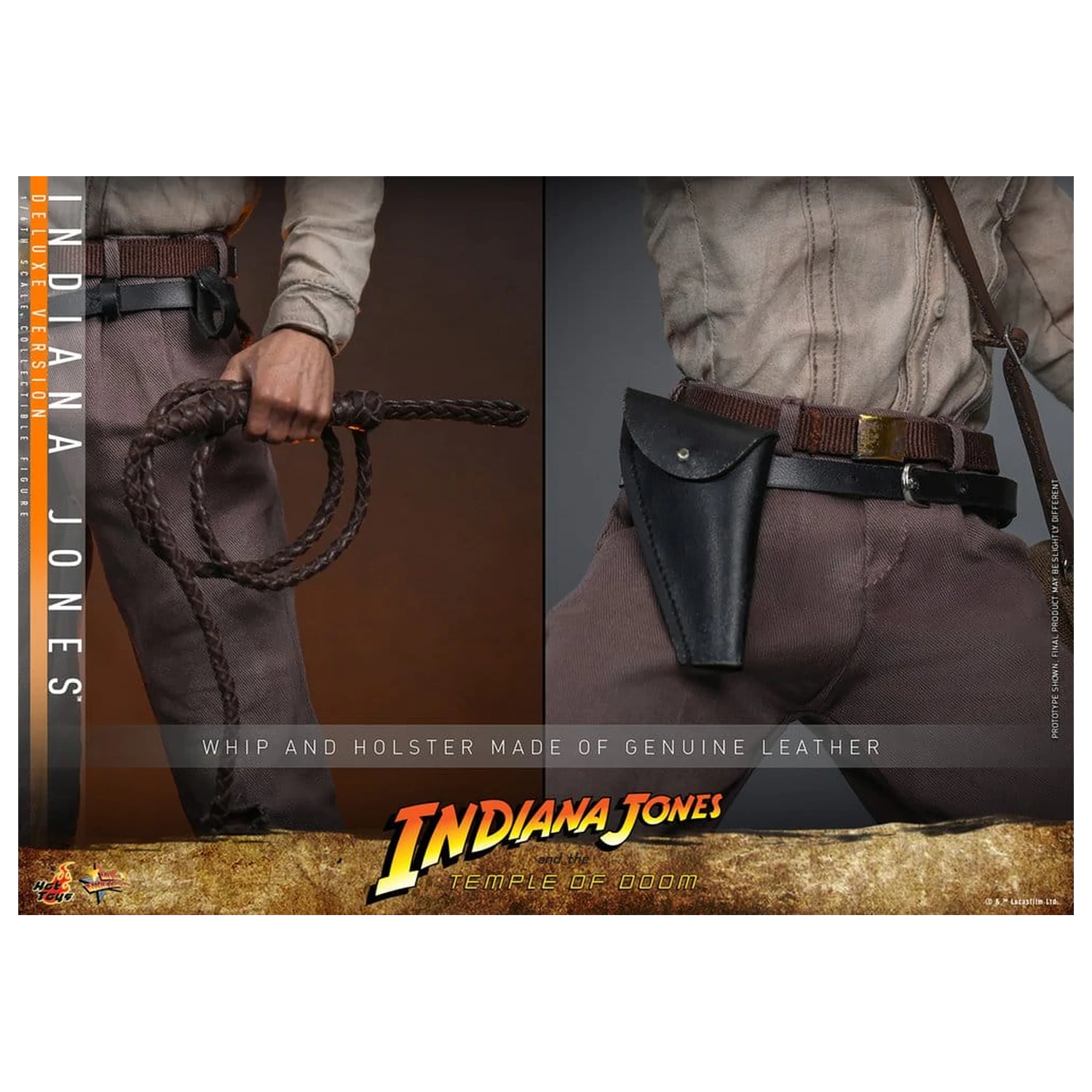 Indiana Jones Movie Masterpiece Actionfigur 1/6 Indiana Jones (Deluxe Version) 30 cm Produktfoto