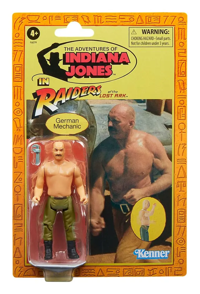 Indiana Jones Retro Collection Actionfigur German Mechanic (Jäger des verlorenen Schatzes) 10 cm termékfotó