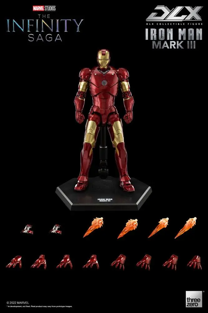 Infinity Saga DLX Actionfigur 1/12 Iron Man Mark 3 17 cm Produktfoto