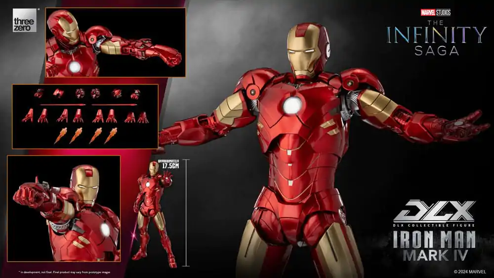 Infinity Saga DLX Actionfigur 1/12 Iron Man Mark 4 17 cm termékfotó