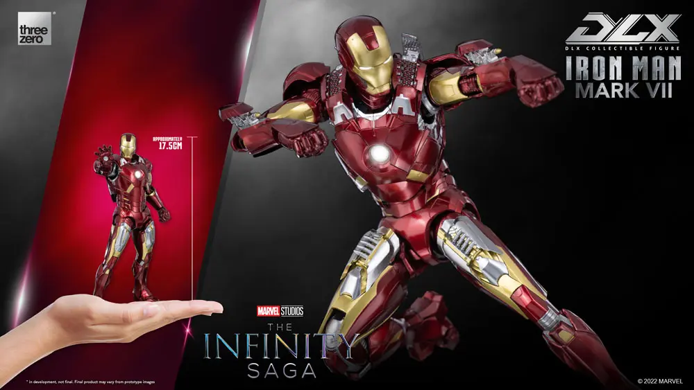 Infinity Saga DLX Actionfigur 1/12 Iron Man Mark 7 17 cm Produktfoto
