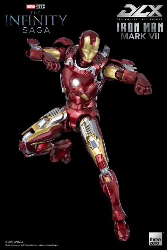 Infinity Saga DLX Actionfigur 1/12 Iron Man Mark 7 17 cm Produktfoto