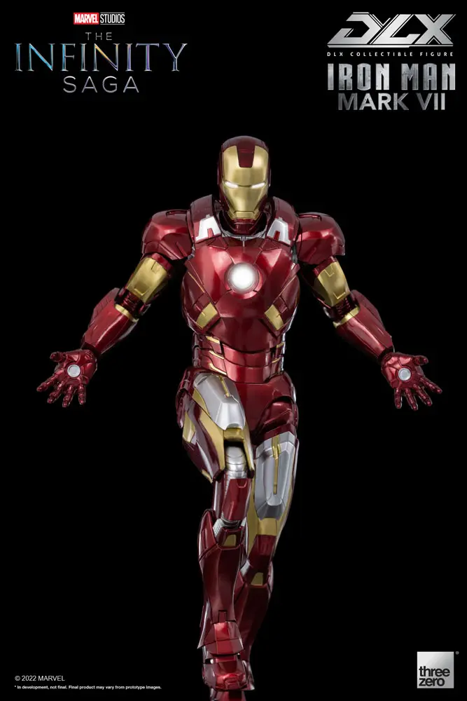 Infinity Saga DLX Actionfigur 1/12 Iron Man Mark 7 17 cm Produktfoto