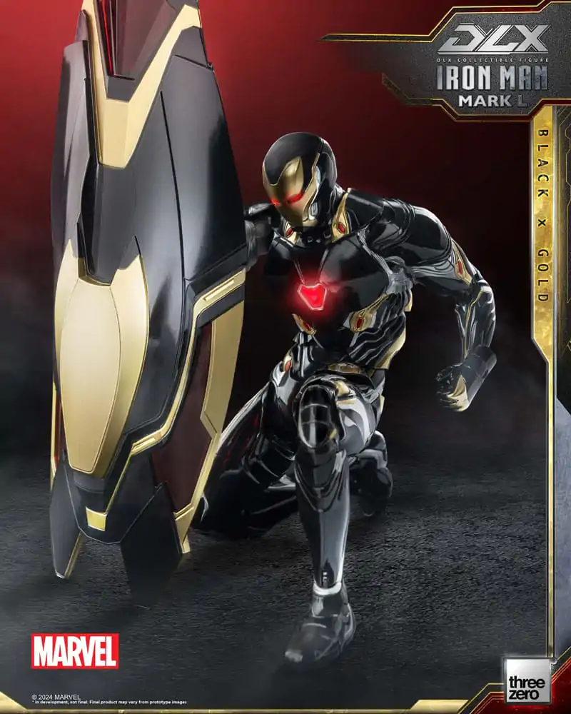 Infinity Saga DLX Action Figur 1/12 Iron Man Mark 50 (Black X Gold) 17 cm termékfotó