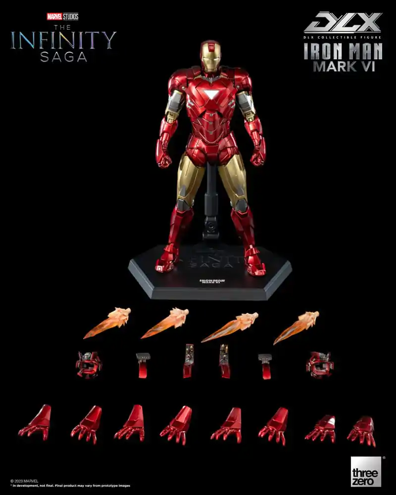 Infinity Saga DLX Actionfigur 1/12 Iron Man Mark 6 17 cm Produktfoto