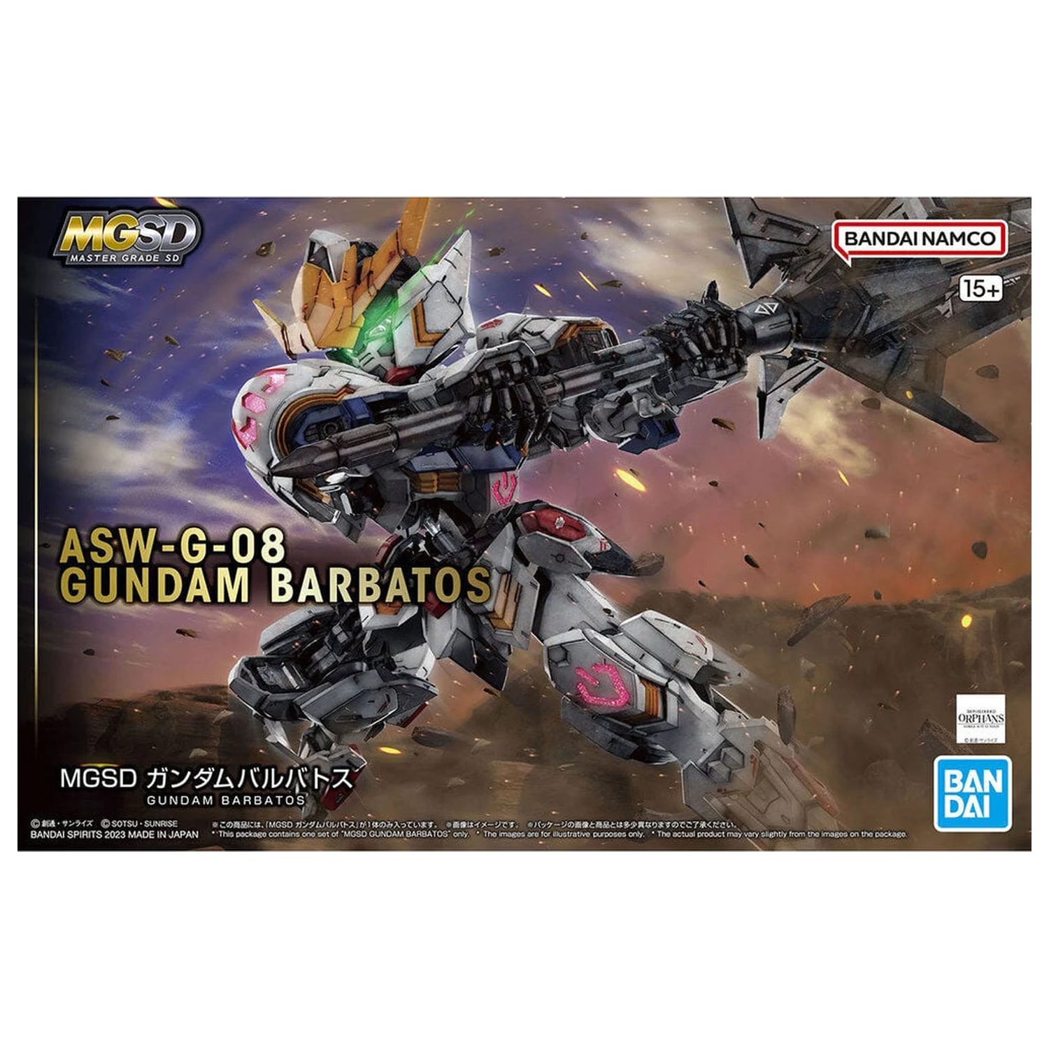 Iron-Blooded Orphans ASW-G-08 Gundam Barbatos Modellbausatz MGSD Produktfoto