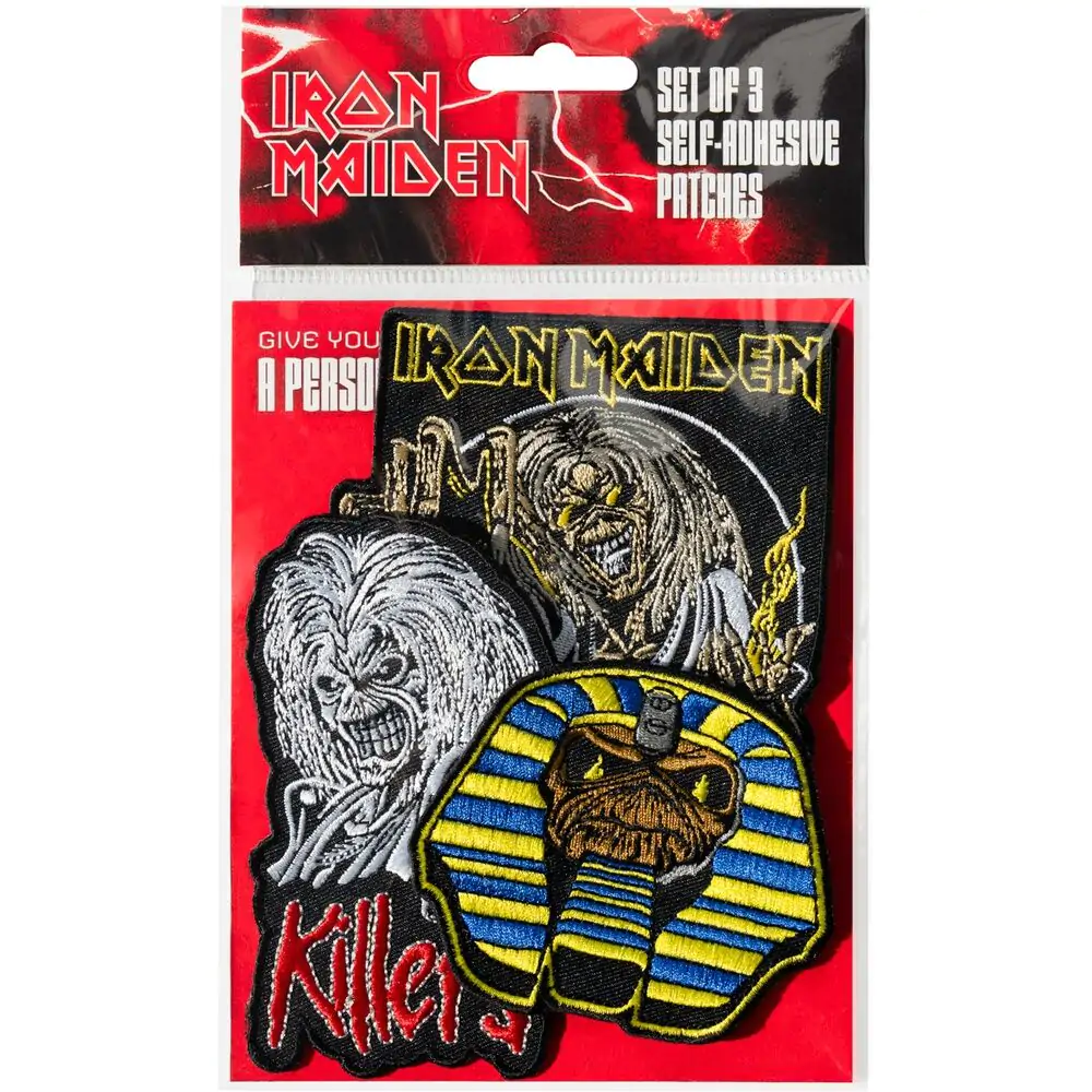 Iron Maiden 3er Set Aufnäher Produktfoto