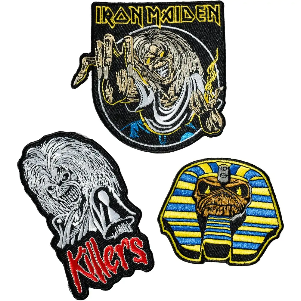 Iron Maiden 3er Set Aufnäher Produktfoto