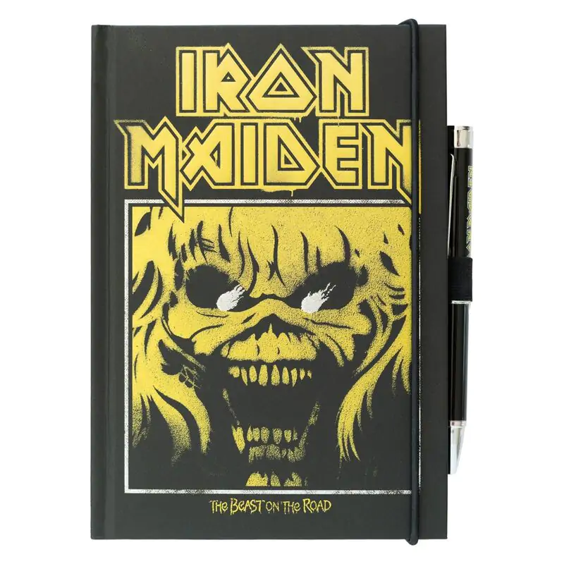 Iron Maiden A5 Notizbuch und Projektorstift termékfotó