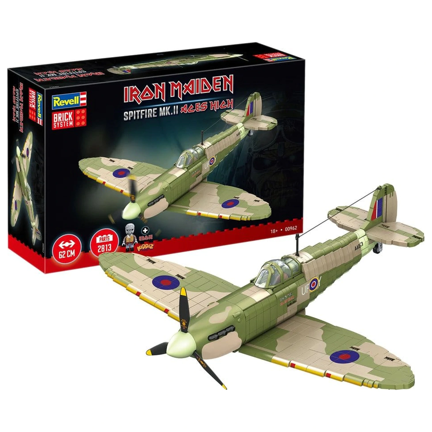 Iron Maiden Stein System Bausatz Set Spitfire MK.II Aces High 58 cm Produktfoto