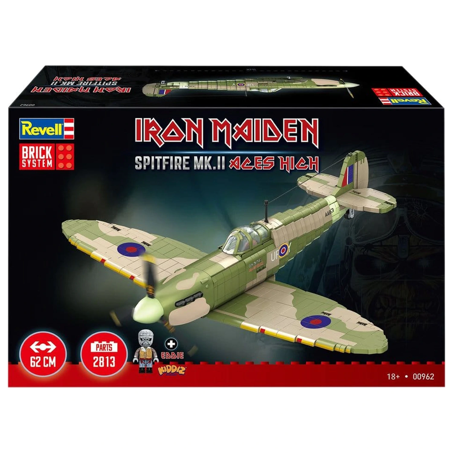 Iron Maiden Stein System Bausatz Set Spitfire MK.II Aces High 58 cm Produktfoto