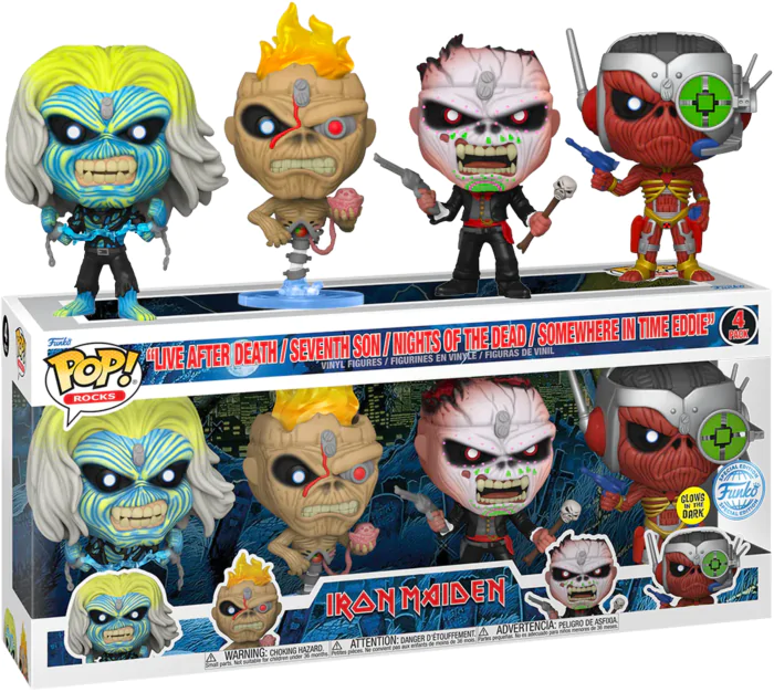 POP pack 4 Figurn Iron Maiden Exclusive termékfotó