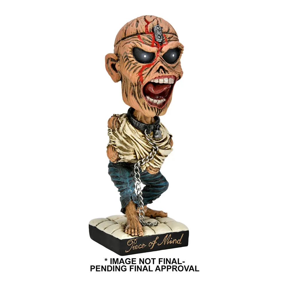 Iron Maiden Head Knocker Wackelkopf-Figur Piece of Mind Eddie 20 cm Produktfoto