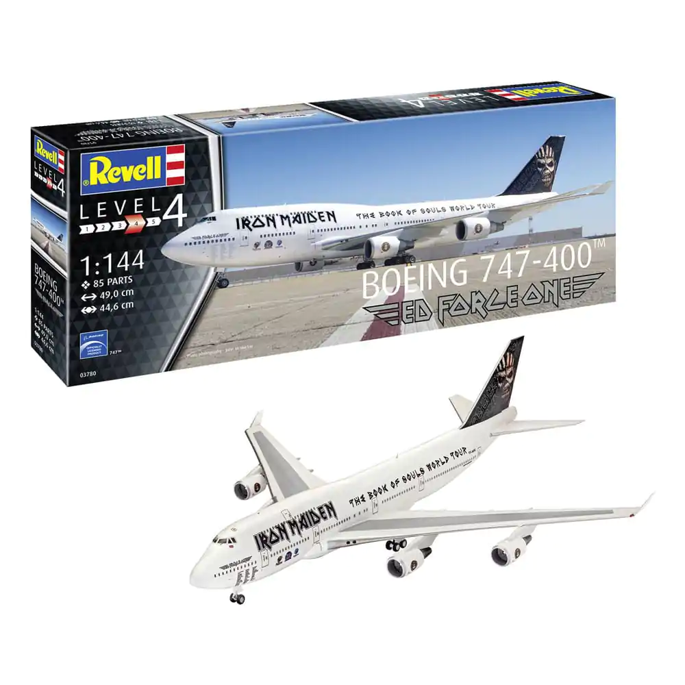 Iron Maiden Modellbausatz 1/144 Boeing 747-400 "Ed Force One" 49 cm Produktfoto