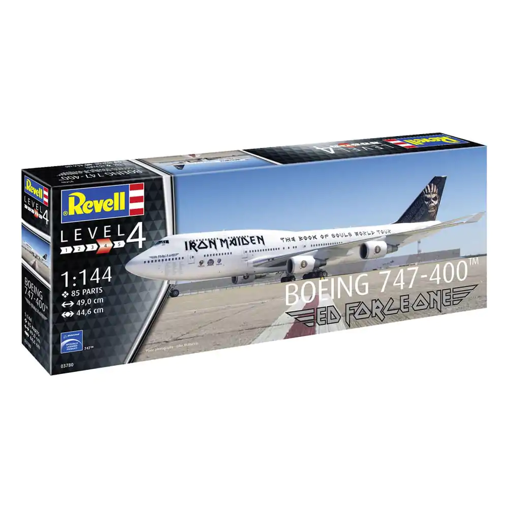 Iron Maiden Modellbausatz 1/144 Boeing 747-400 "Ed Force One" 49 cm Produktfoto