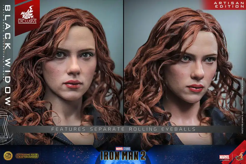 Iron Man 2 Actionfigur 1/6 Black Widow Artisan Edition Hot Toys Exclusive 28 cm Produktfoto