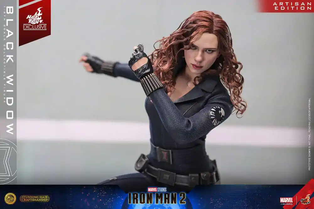 Iron Man 2 Actionfigur 1/6 Black Widow Artisan Edition Hot Toys Exclusive 28 cm Produktfoto