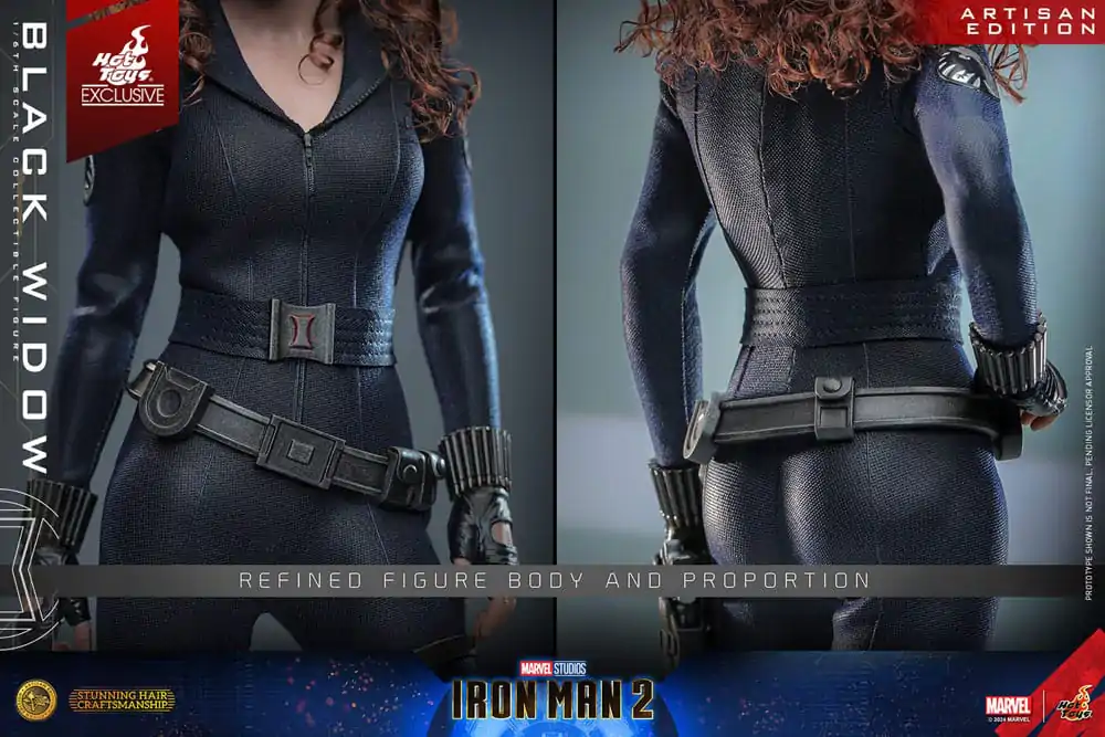 Iron Man 2 Actionfigur 1/6 Black Widow Artisan Edition Hot Toys Exclusive 28 cm Produktfoto