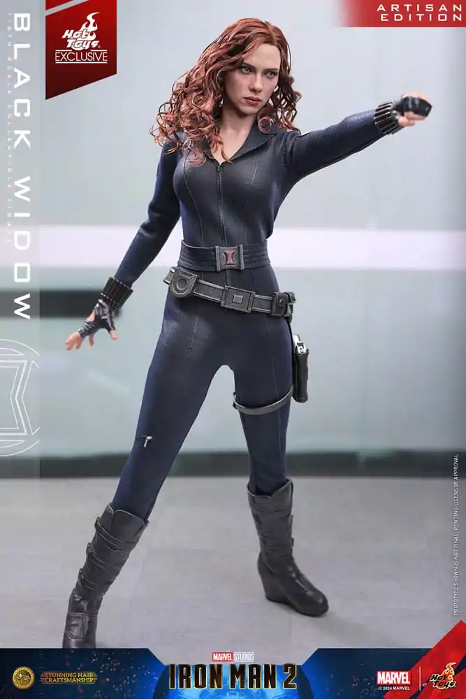 Iron Man 2 Actionfigur 1/6 Black Widow Artisan Edition Hot Toys Exclusive 28 cm Produktfoto