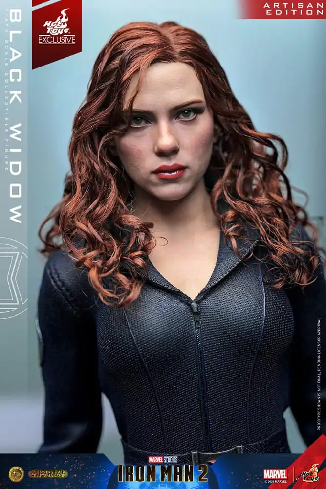 Iron Man 2 Actionfigur 1/6 Black Widow Artisan Edition Hot Toys Exclusive 28 cm Produktfoto