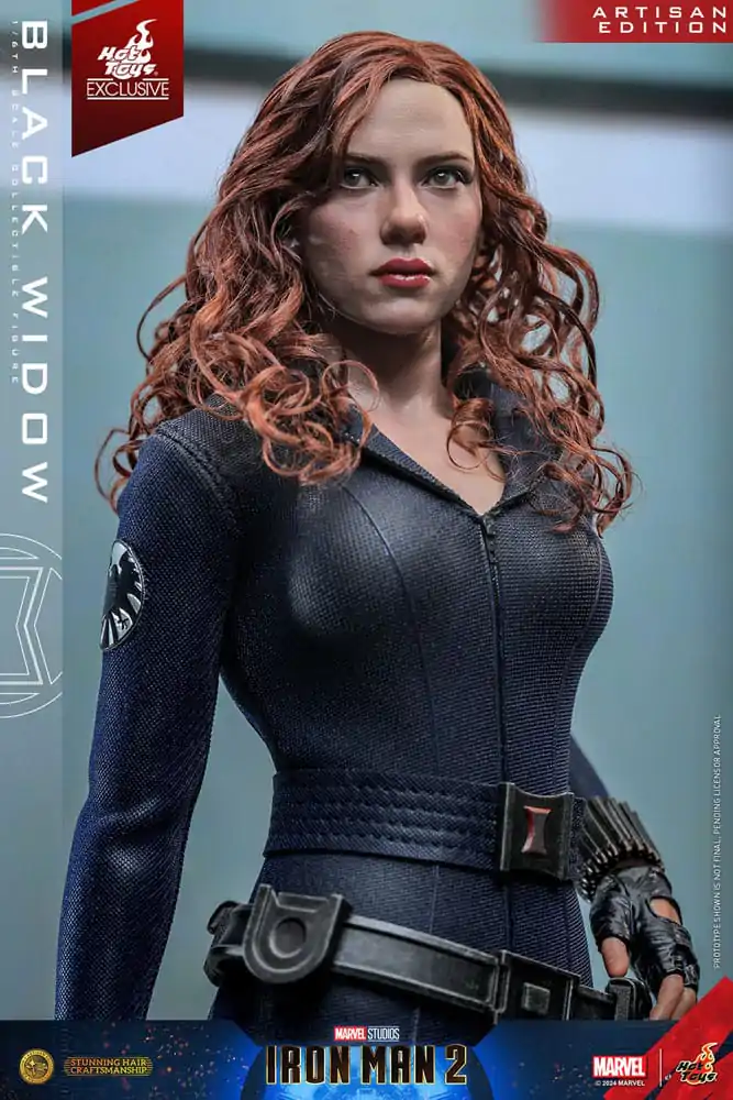 Iron Man 2 Actionfigur 1/6 Black Widow Artisan Edition Hot Toys Exclusive 28 cm Produktfoto