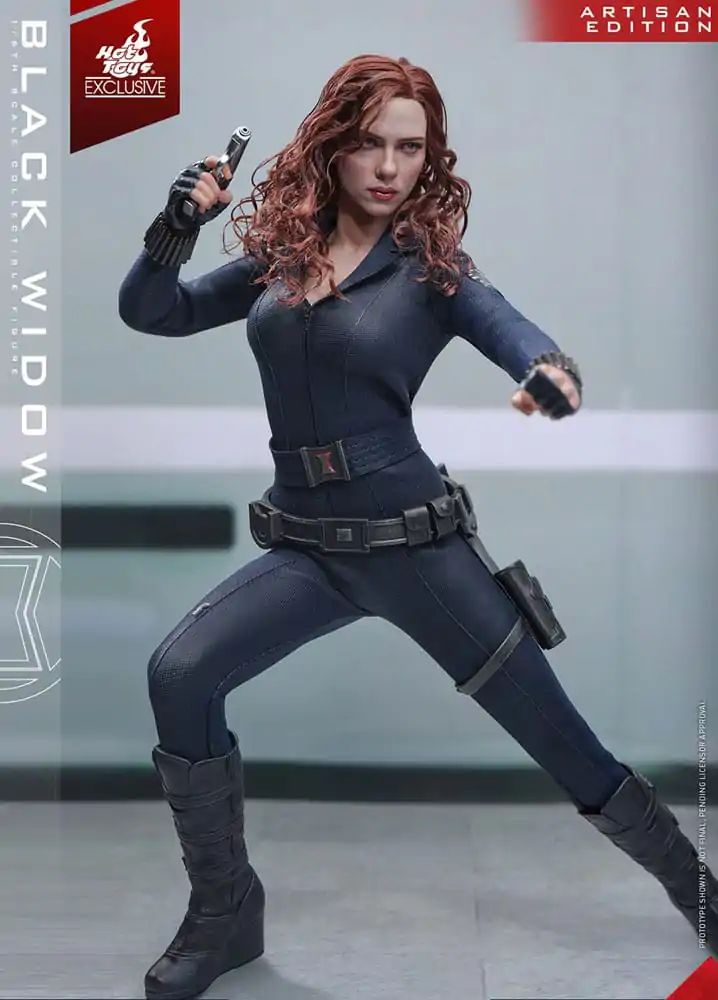 Iron Man 2 Actionfigur 1/6 Black Widow Artisan Edition Hot Toys Exclusive 28 cm Produktfoto