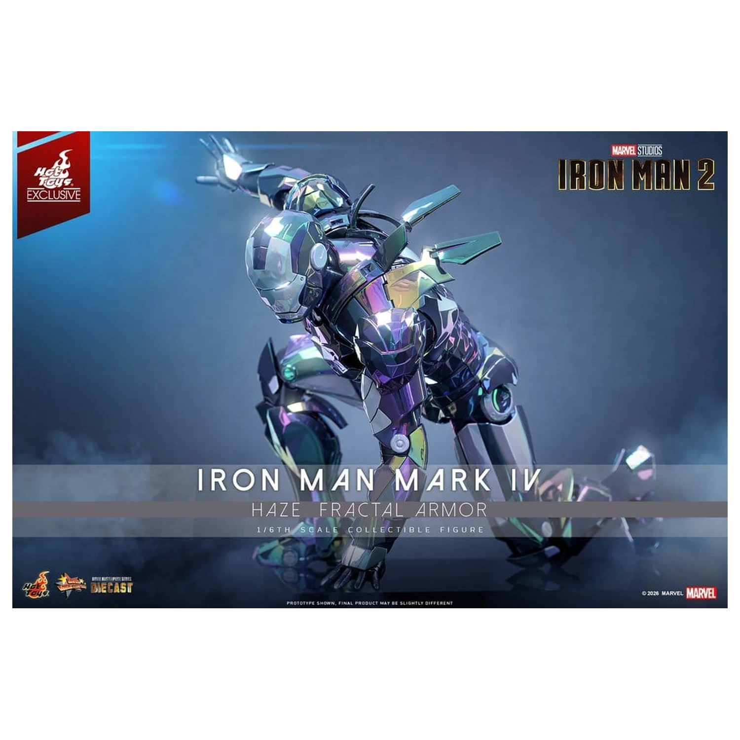 Iron Man 2 Actionfigur 1/6 Iron Man Mark IV (Haze Fractal Armor) 33 cm Produktfoto