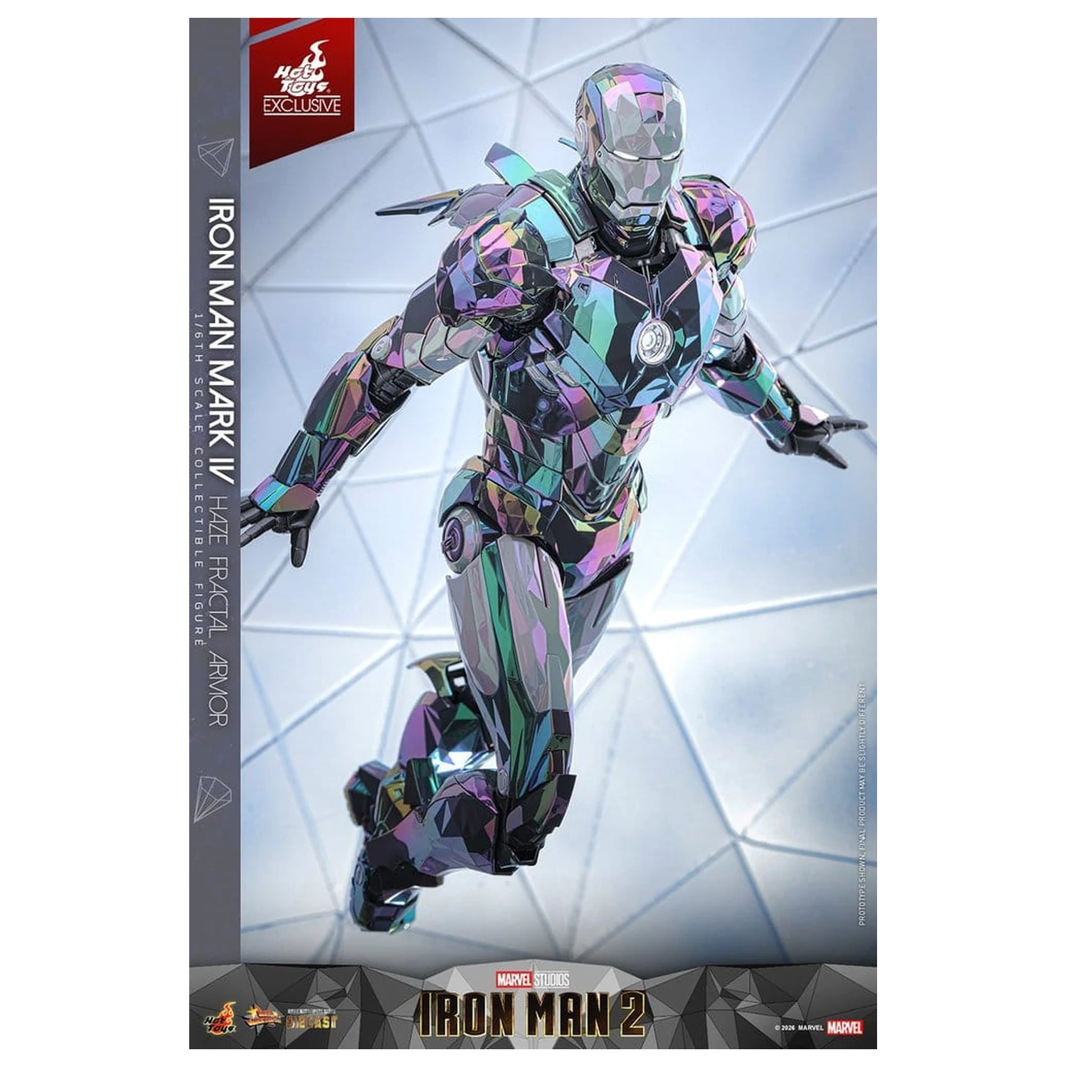 Iron Man 2 Actionfigur 1/6 Iron Man Mark IV (Haze Fractal Armor) 33 cm Produktfoto