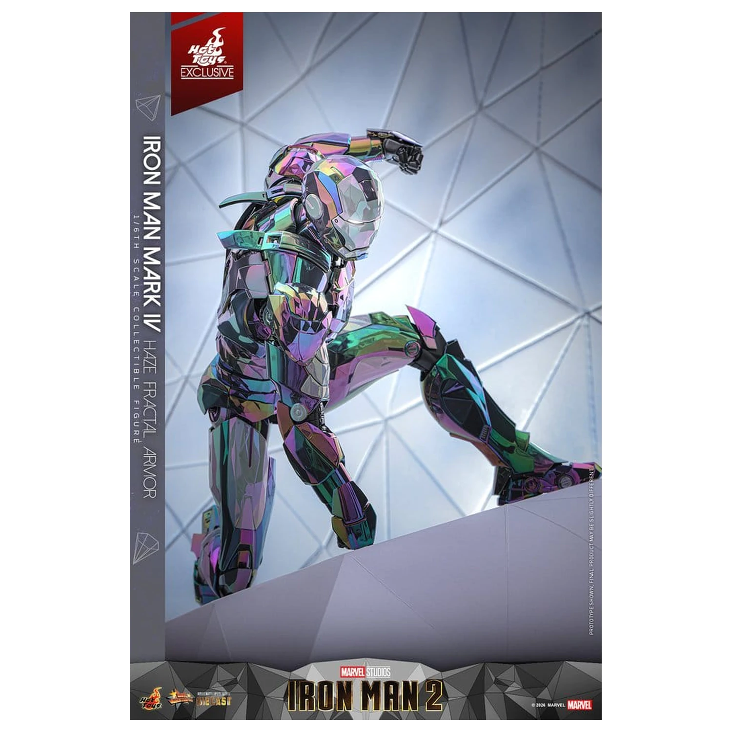 Iron Man 2 Actionfigur 1/6 Iron Man Mark IV (Haze Fractal Armor) 33 cm Produktfoto