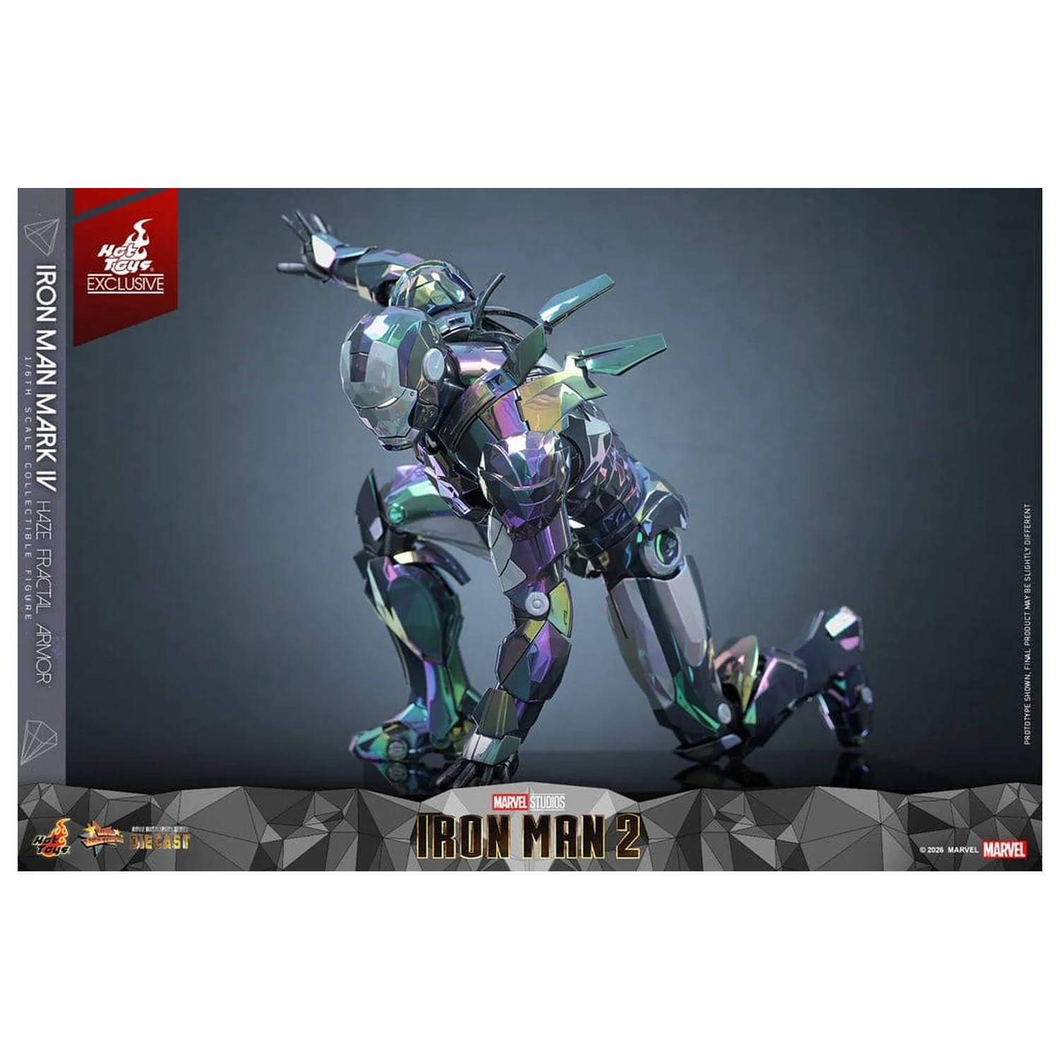 Iron Man 2 Actionfigur 1/6 Iron Man Mark IV (Haze Fractal Armor) 33 cm Produktfoto