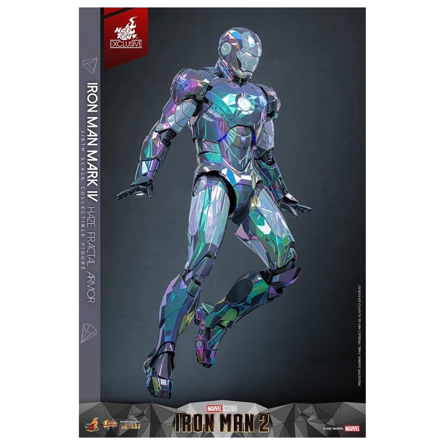 Iron Man 2 Actionfigur 1/6 Iron Man Mark IV (Haze Fractal Armor) 33 cm Produktfoto